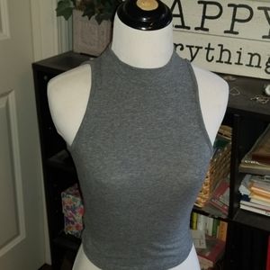 Bozzolo, grey high neck top